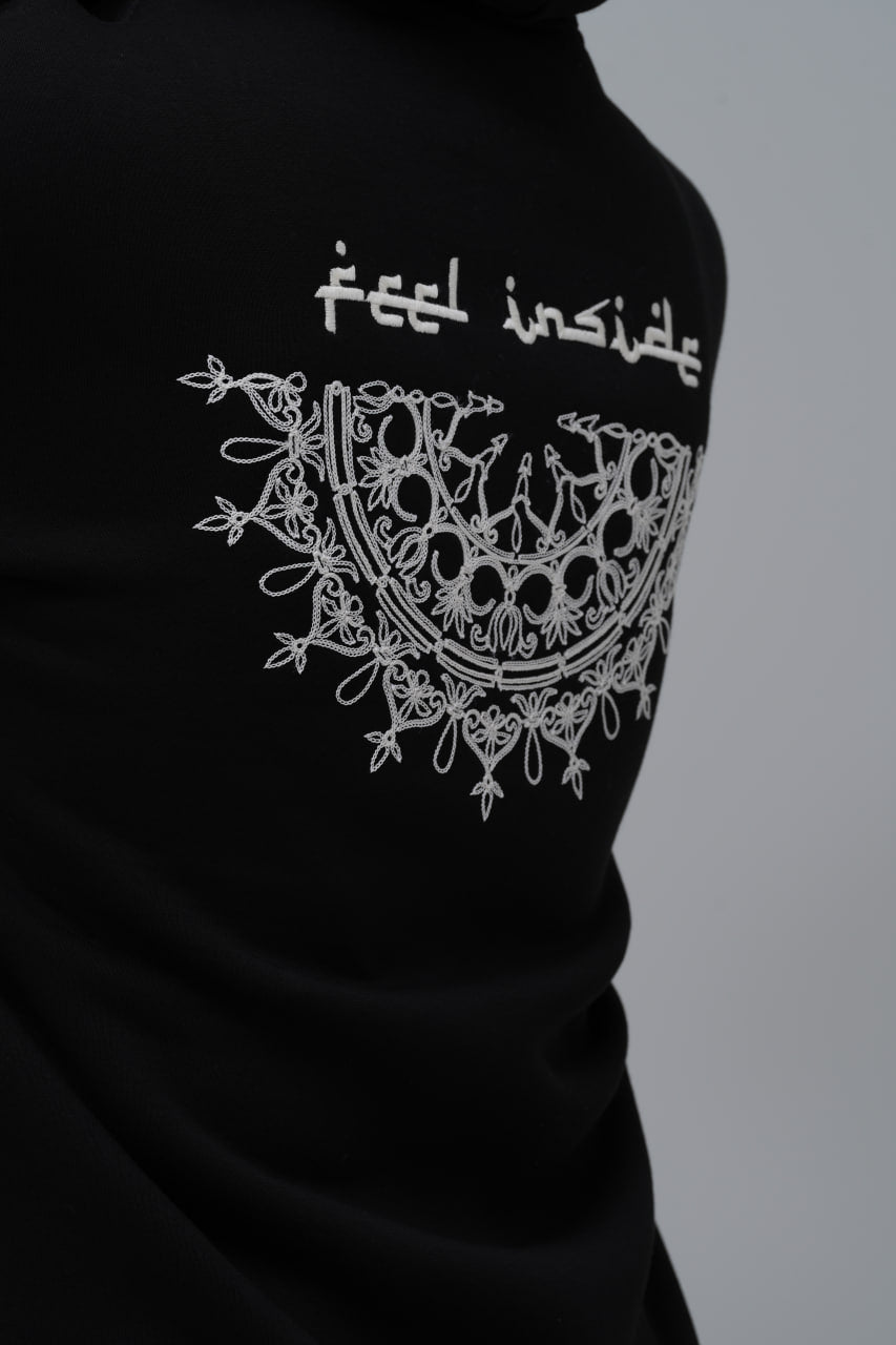 "Feel Inside" Embroidered Hoodie