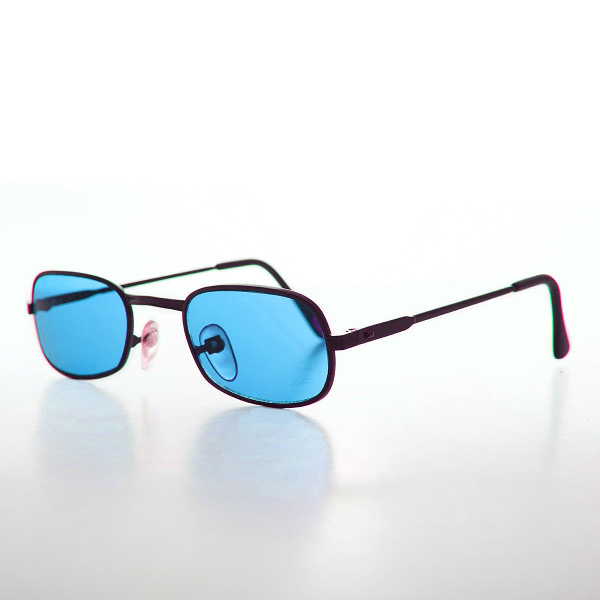 Colorful Small Rectangular Vintage Sunglasses - Galaxy