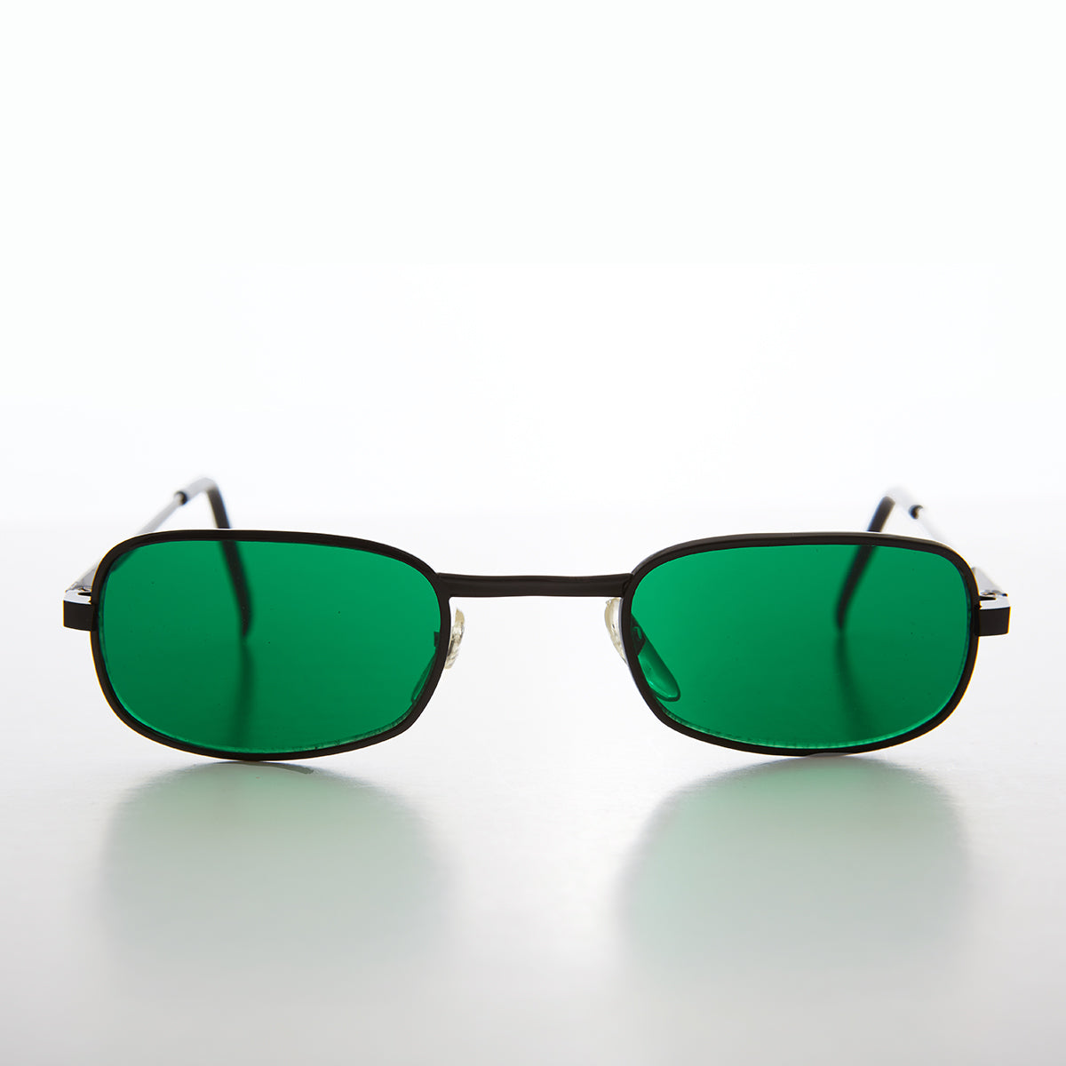 Colorful Small Rectangular Vintage Sunglasses - Galaxy