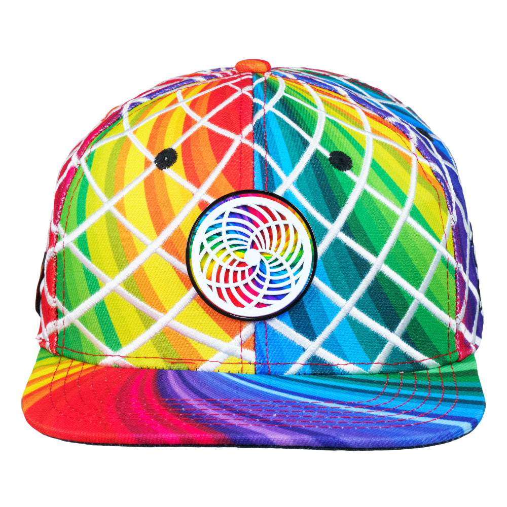 Karma Glass Rainbow Snapback Hat
