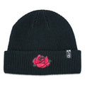 Red Rose Black Beanie