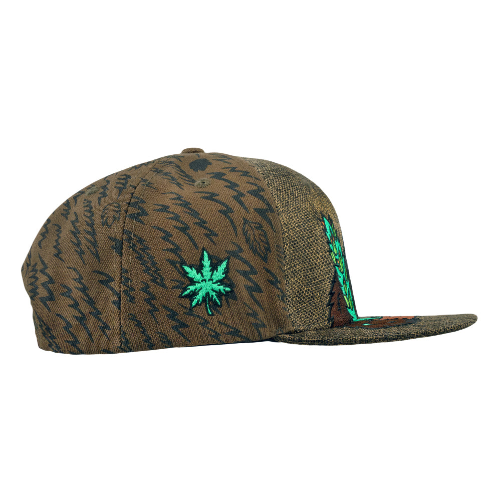 Bigfoot Bud Guardian Brown Snapback Hat