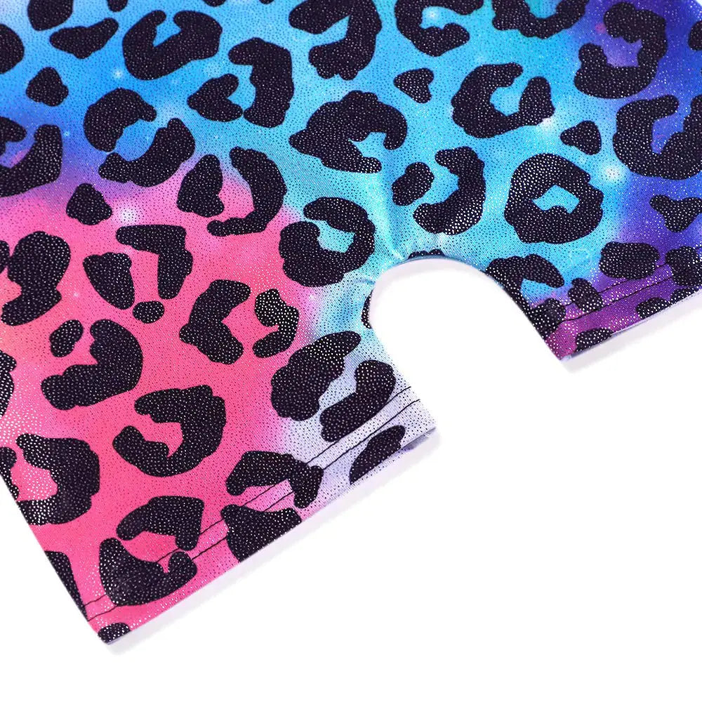 HOZIY Gymnastics Leotards for Girls with Shorts Toddlers Biketards Rainbow Unicorn Dinosaur Mermaid