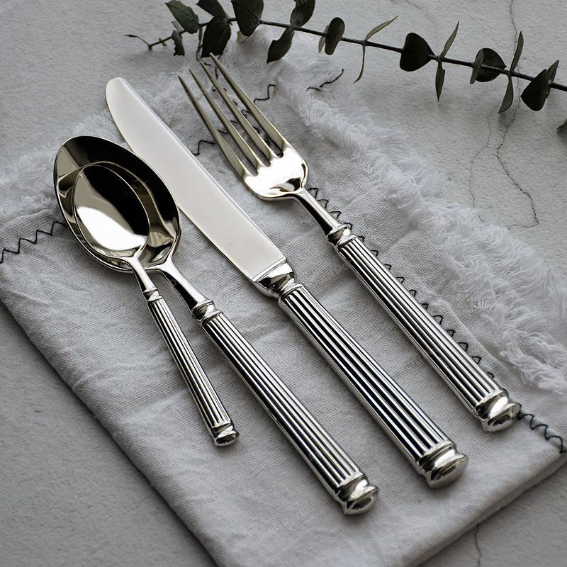 Handcrafted Timeless Roman Column Flatware | 3CARATS