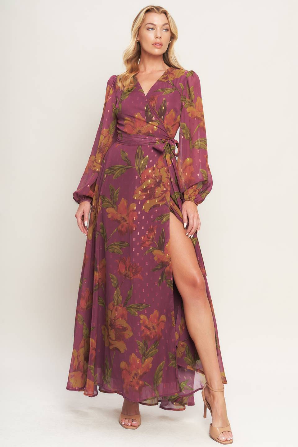 EMBER GARDEN WOVEN MAXI DRESS