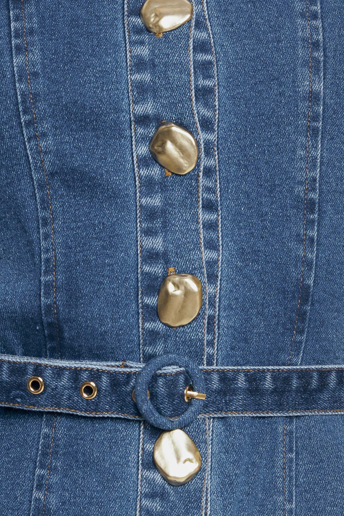 SUNDAY STROLL DENIM MIDI DRESS