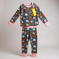 Navy wildflower bamboo pj set