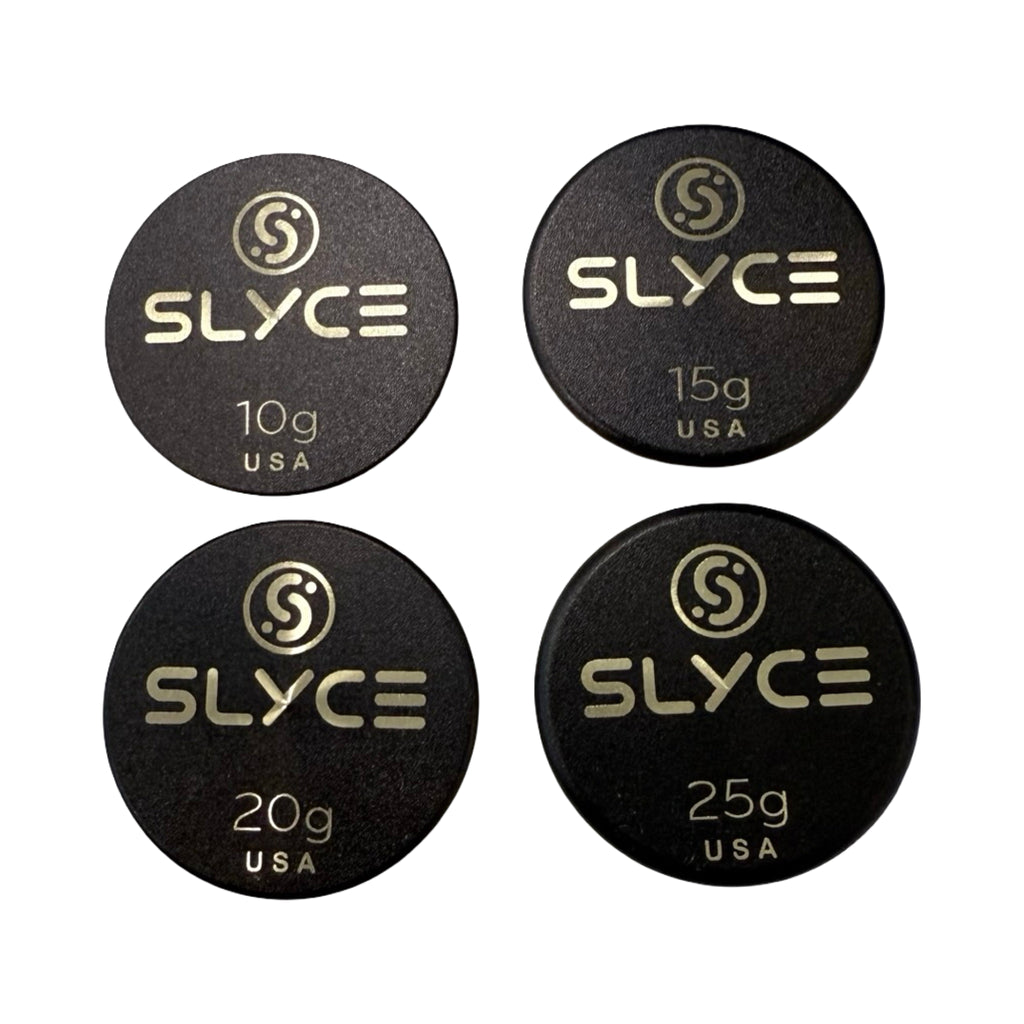 SLYCE SpeedCoins Black Edition - Pickleball Paddle Handle Weights