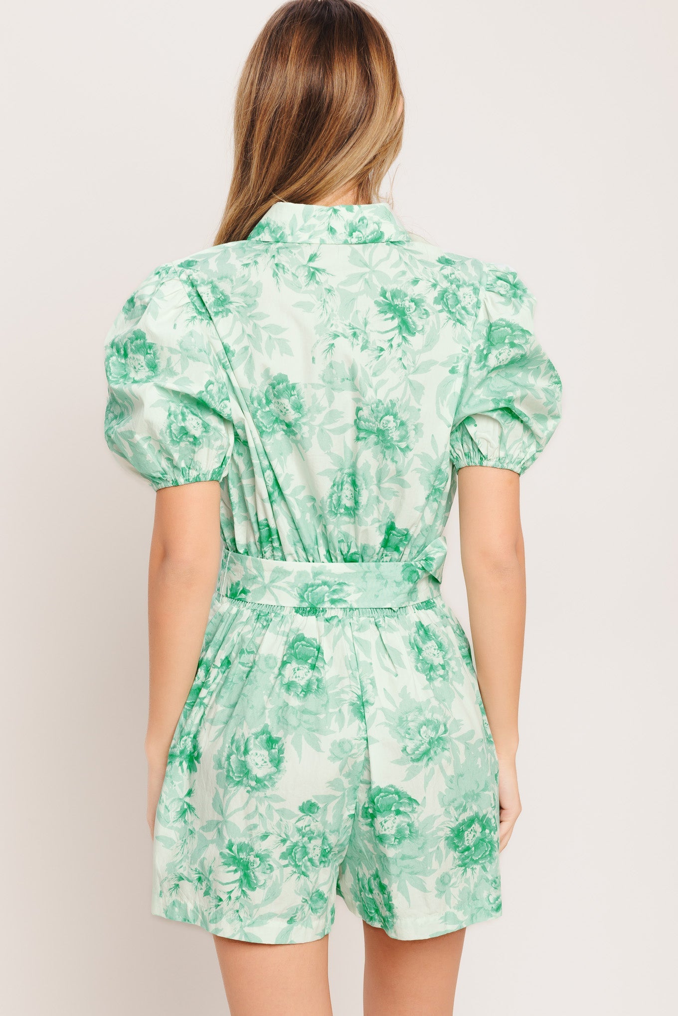 GARDEN GLOW WOVEN ROMPER