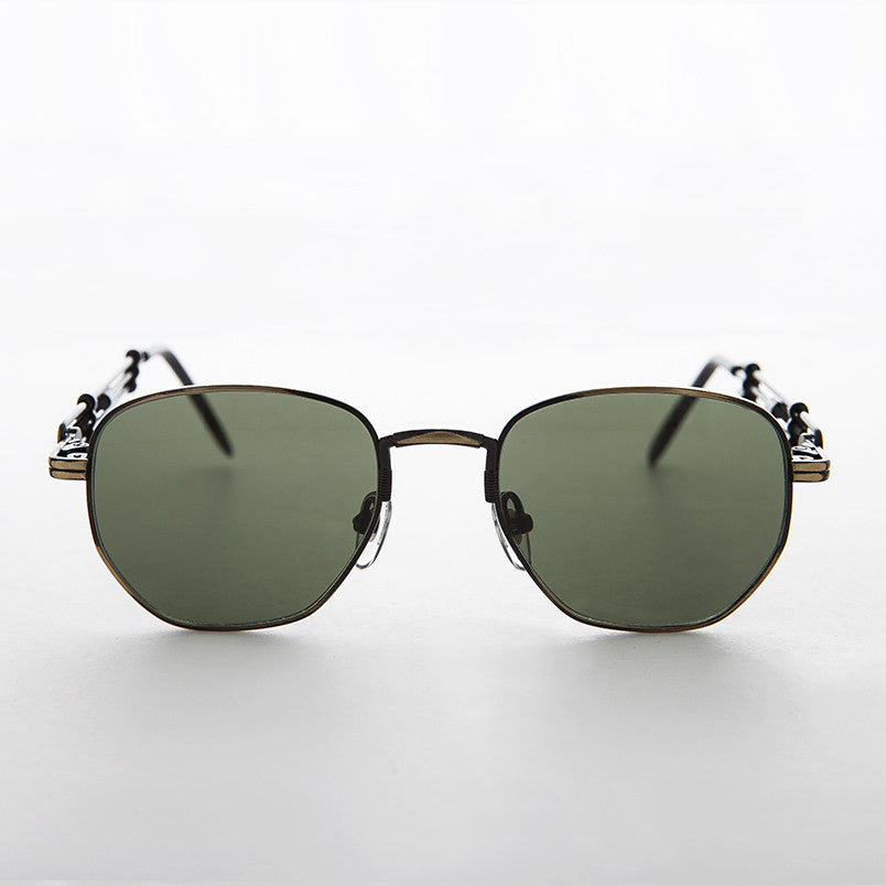 Square Vintage Sunglass with Industrial temples - Jagger