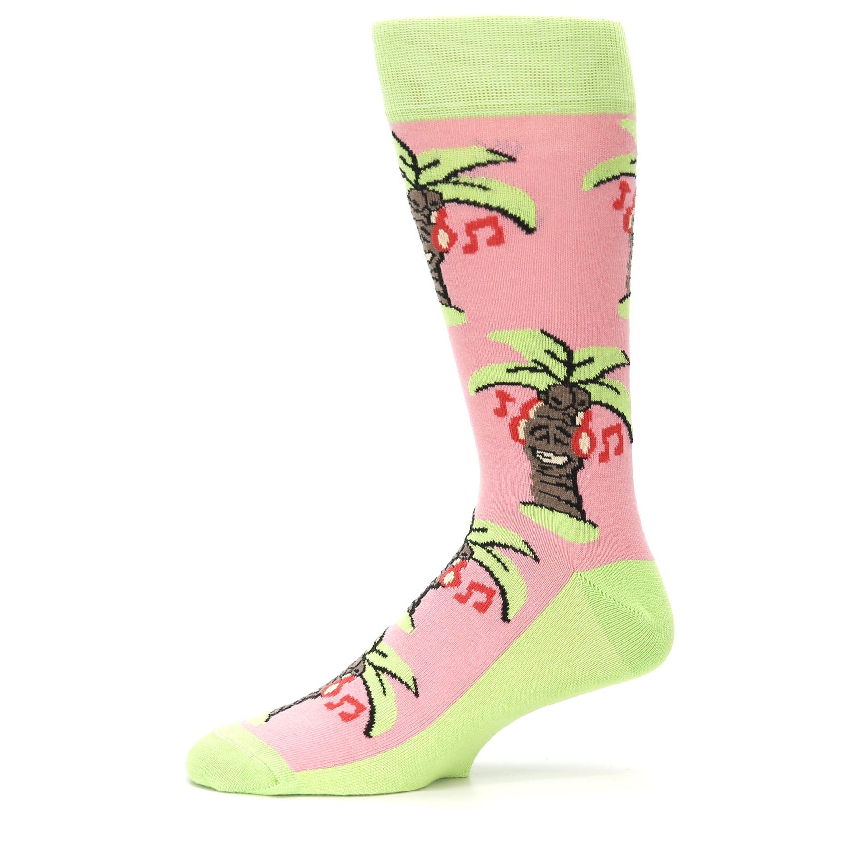 Jammin' Musical Palm Tree - USA Made Men's Dress Socks