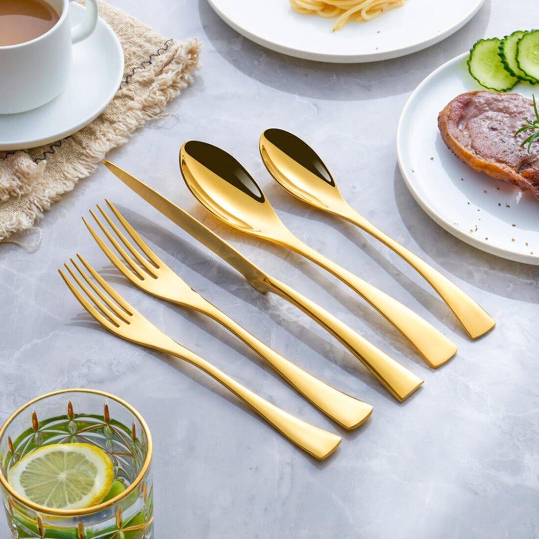 Jet Black Cutlery Set | 3CARATS
