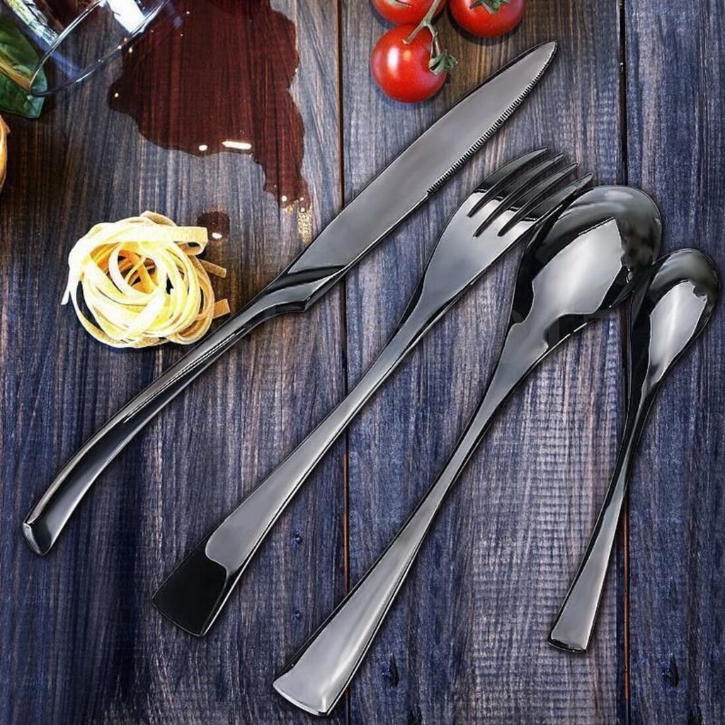 Jet Black Cutlery Set | 3CARATS
