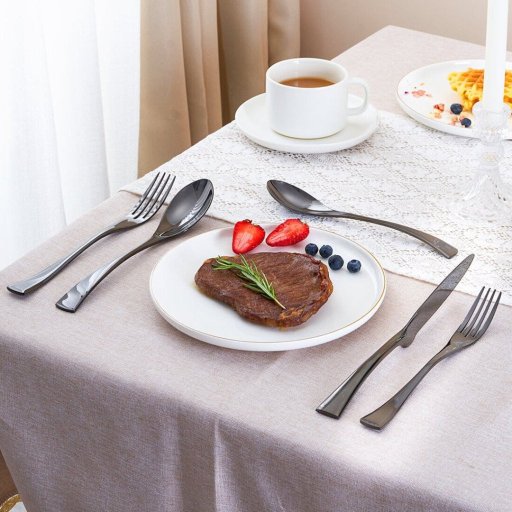 Jet Black Cutlery Set | 3CARATS