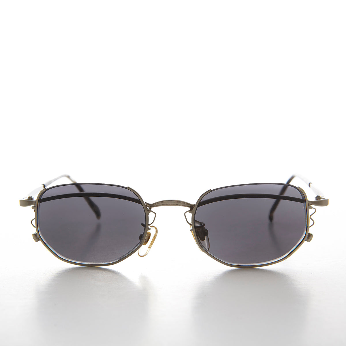 Semi-Rimless Cyber Core Vintage Sunglasses - Kaylen