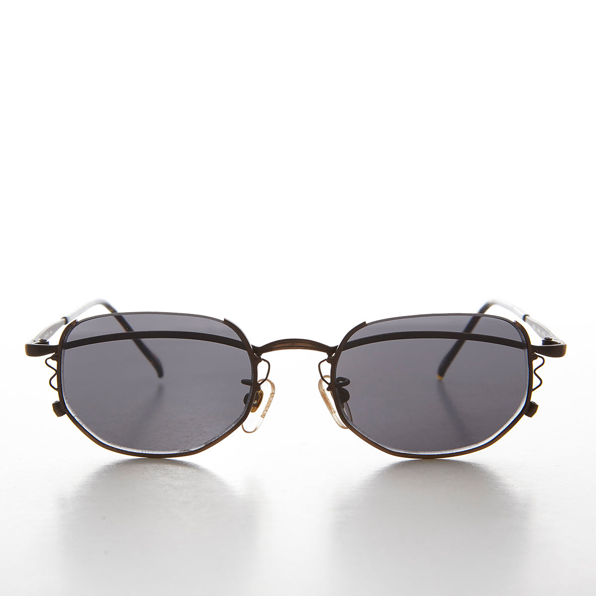 Semi-Rimless Cyber Core Vintage Sunglasses - Kaylen