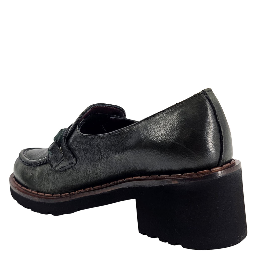 Green Lug Sole Chunky Loafer