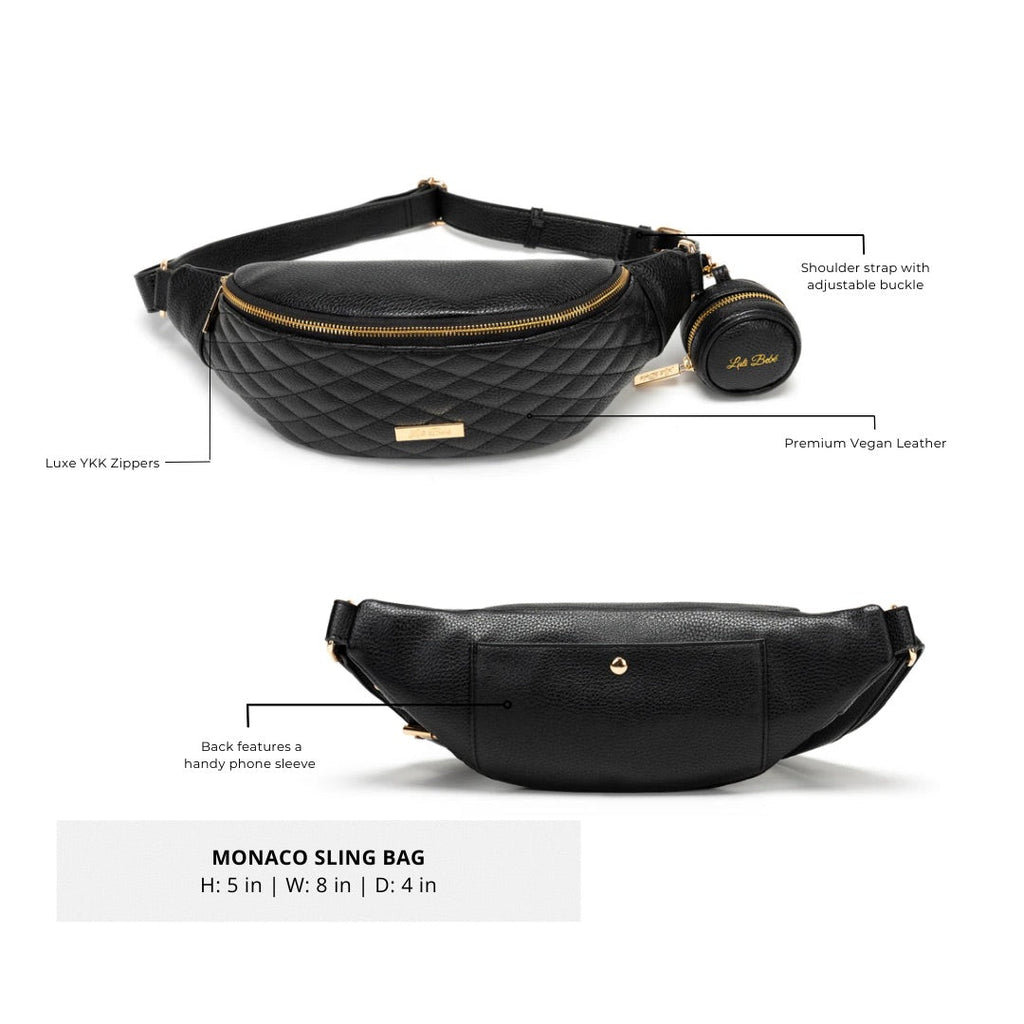 Crossbody Sling Bag | Ebony Black