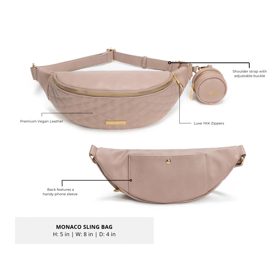 Crossbody Sling Bag | Nude Rose