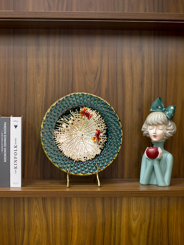 Luxury "Harmony in Water" Brass and Glass Fish Sculpture | 3CARATS