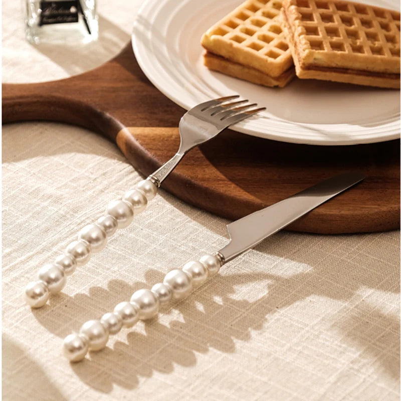 Luxury Natural Australian Pearls Cutlery Set | 3CARATS