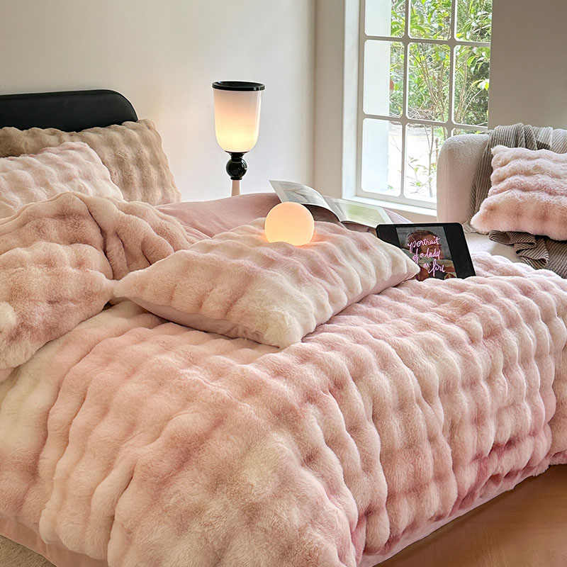 Luxury Soft Faux Rabbit Duvet Cover Set | 3CARATS