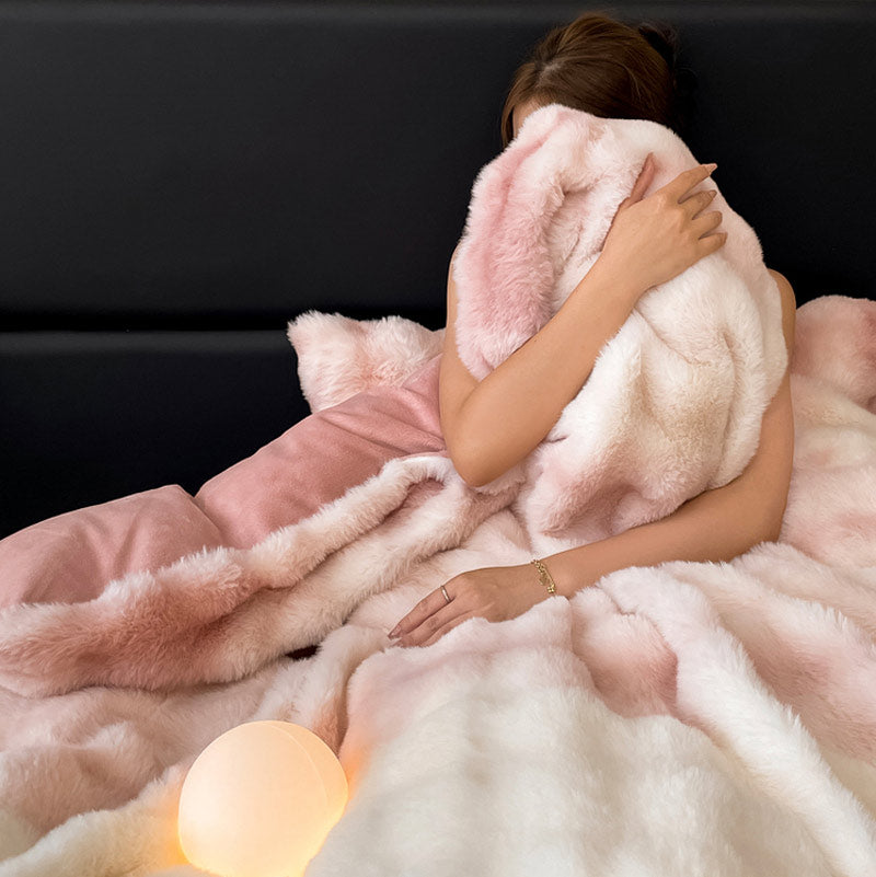 Luxury Soft Faux Rabbit Duvet Cover Set | 3CARATS