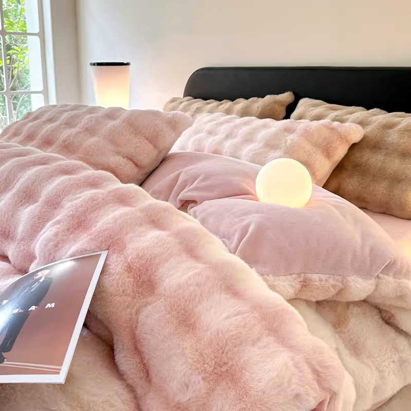 Luxury Soft Faux Rabbit Duvet Cover Set | 3CARATS