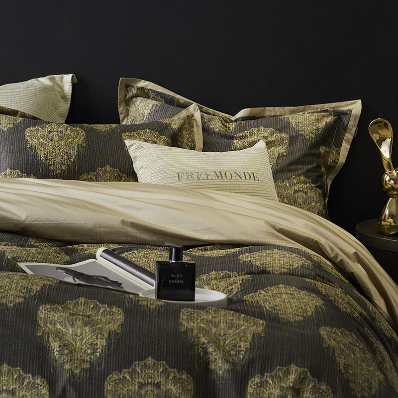 Luxury Vintage Style 160TC Long-Staple Cotton Bedding Set | 3CARATS