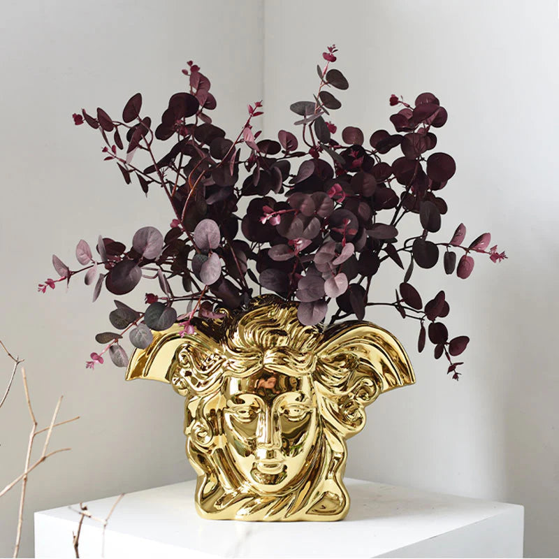 Medusa Luxe Electroplated Ceramic Vase | 3CARATS