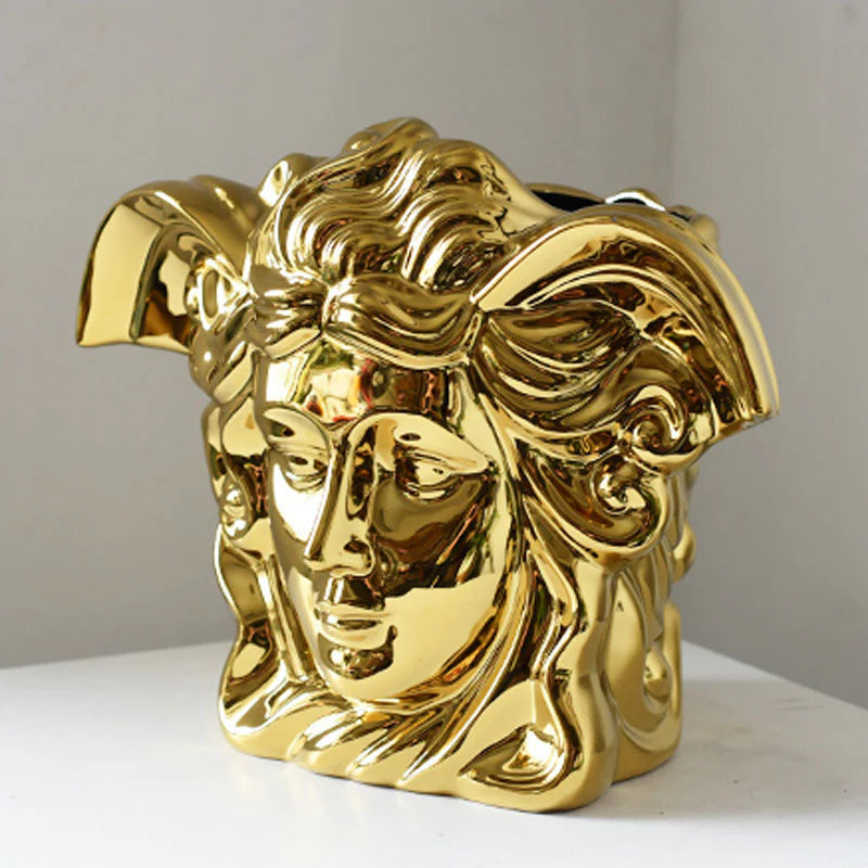 Medusa Luxe Electroplated Ceramic Vase | 3CARATS