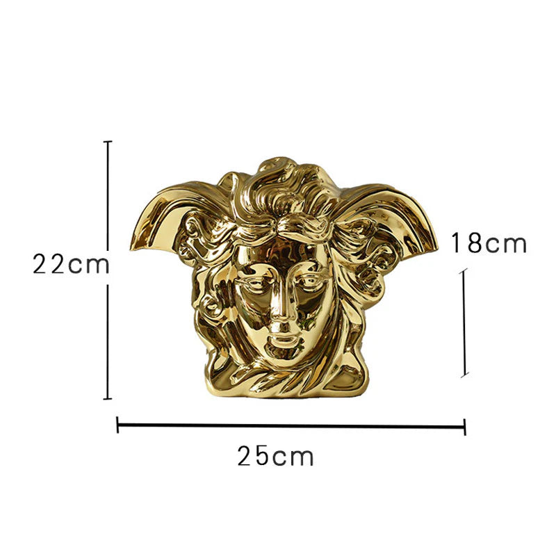 Medusa Luxe Electroplated Ceramic Vase | 3CARATS