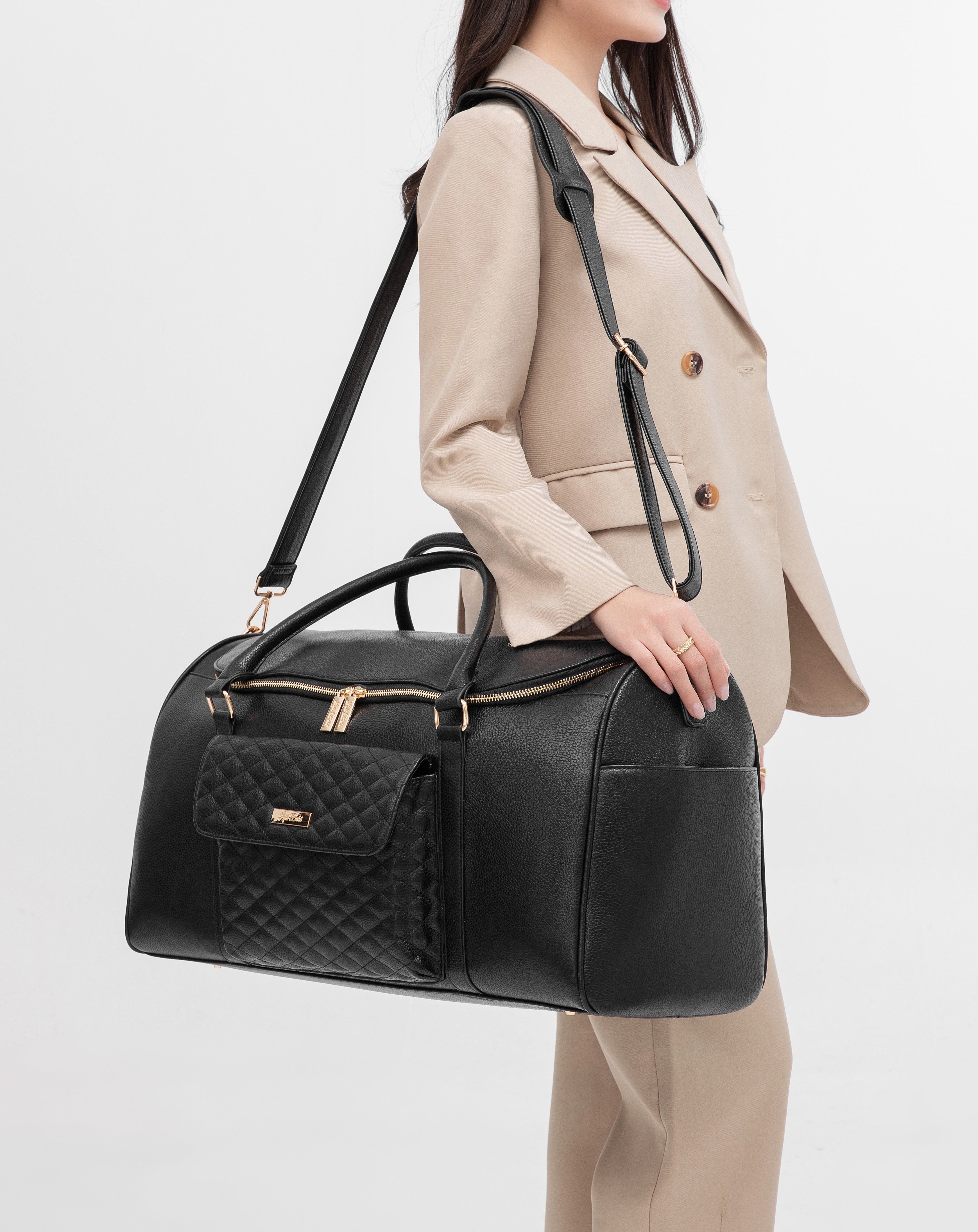 Weekender Travel Bag | Ebony Black