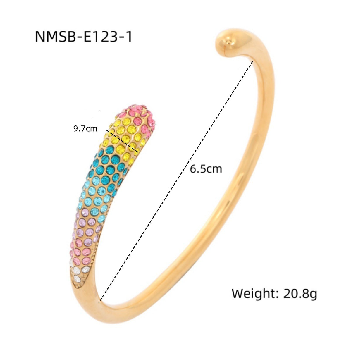 Pearl Zircon Titanium Steel Bracelet for Girls High Sense 18K Gold Stainless Steel Jewelry