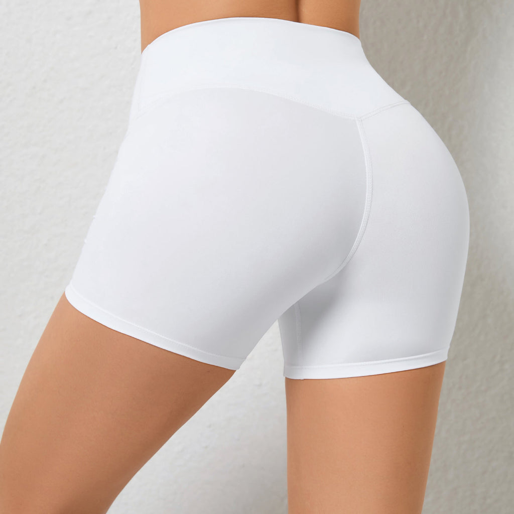 Peach Hip Raise Yoga Shorts Elastic High Waist Running Workout Shorts Tight Seamless Sports Shorts Women