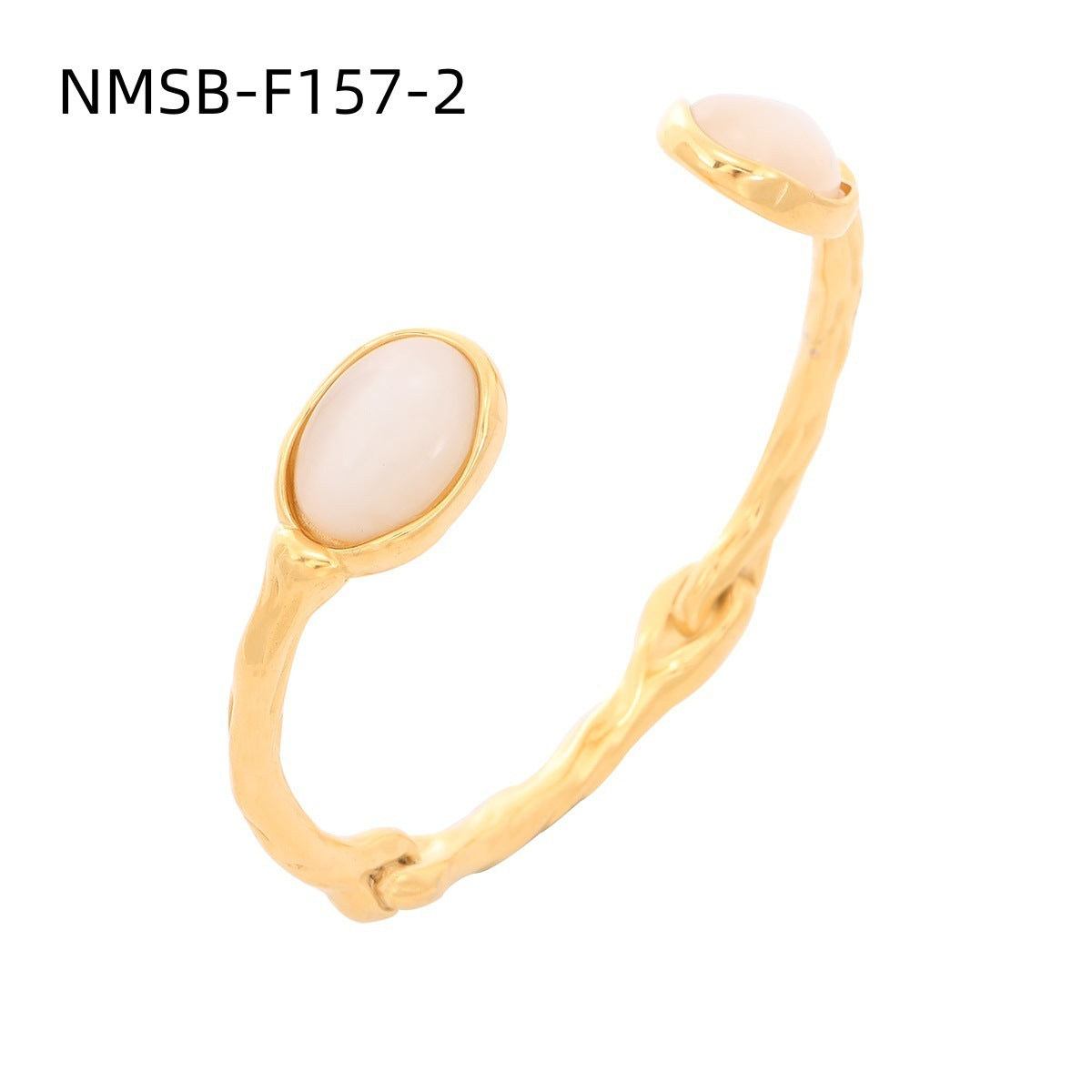 Pearl Zircon Titanium Steel Bracelet for Girls High Sense 18K Gold Stainless Steel Jewelry