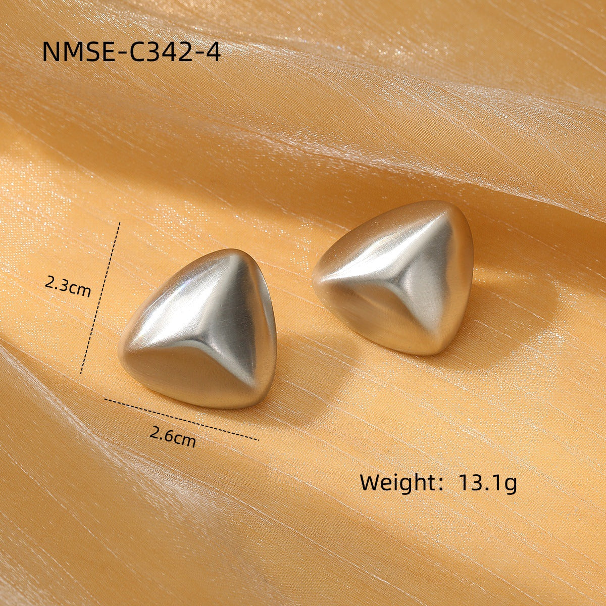 Simple Internet Celebrity Non Fading Lovely Titanium Steel Earrings 18K Gold Stainless Steel High Grade All Match Earrings