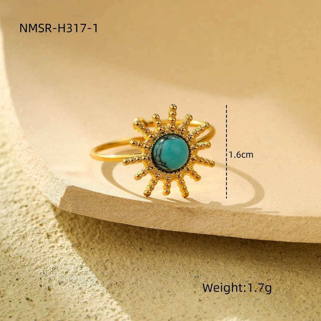 Retro Horus Eye Accessories Ring Light Luxury Trendy High Grade Open Ring Women