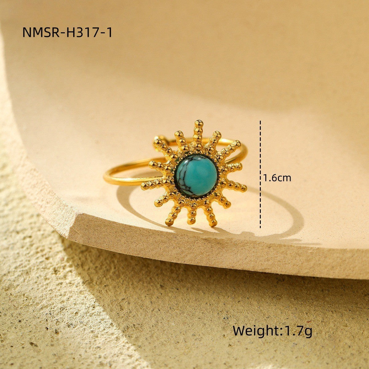 Retro Horus Eye Accessories Ring Light Luxury Trendy High Grade Open Ring Women