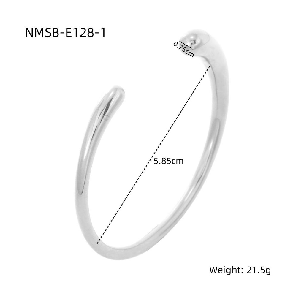 Pearl Zircon Titanium Steel Bracelet for Girls High Sense 18K Gold Stainless Steel Jewelry