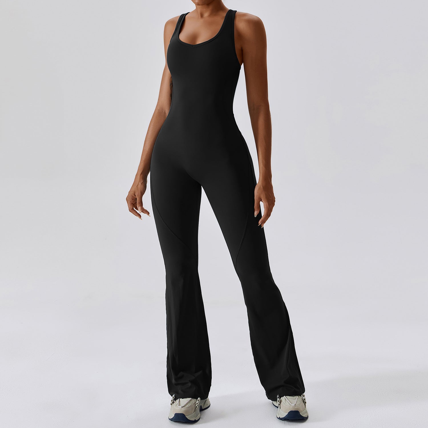Sollinarry Quick Drying Skinny Yoga Clothes Dance Sports Workout Clothes Hip Lift Belly Shaping Micro Pull Yoga Jumpsuit