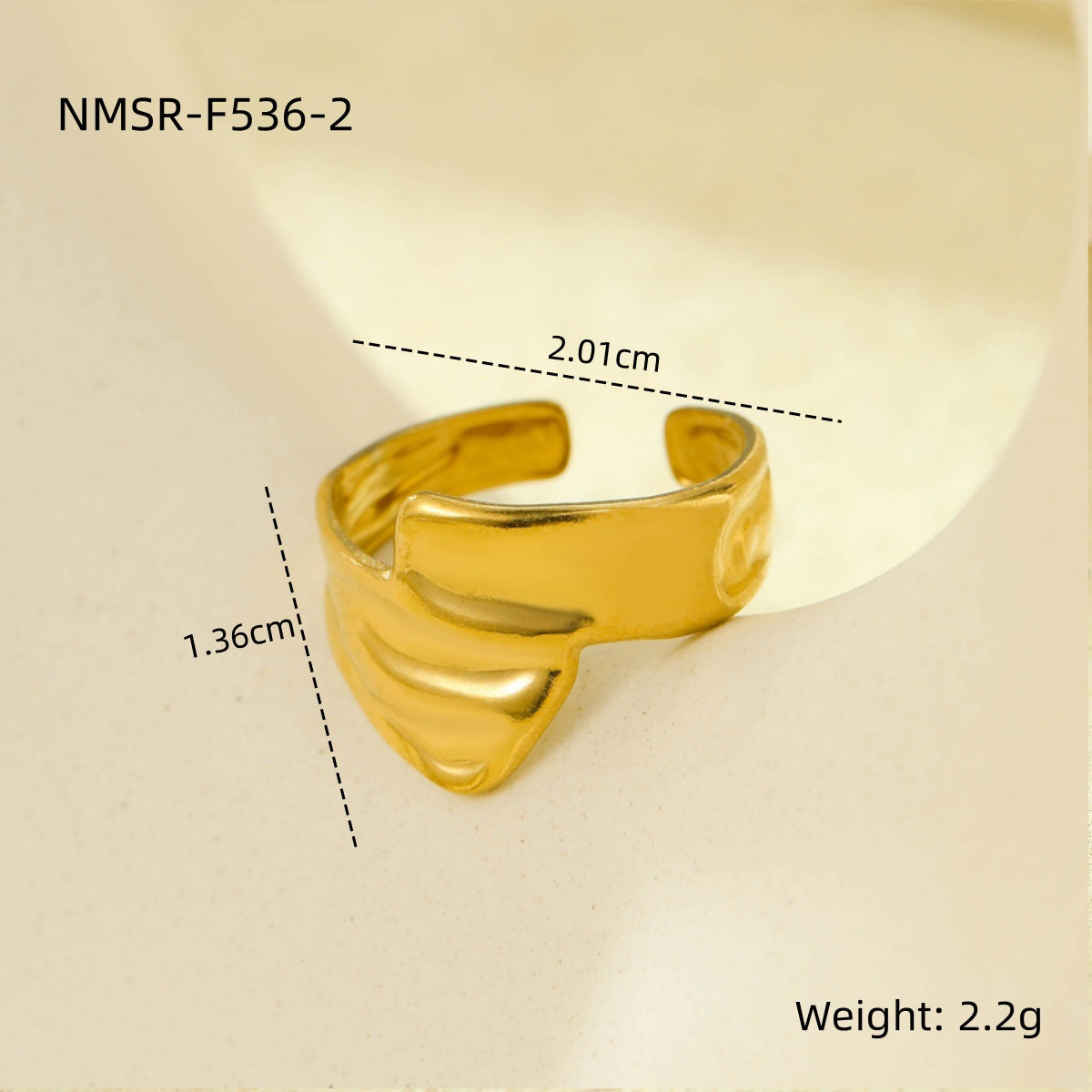 Stainless Steel Open Ring Multi Layer Geometric Abstract Hollow Out Cutout All Match Earrings Accessories