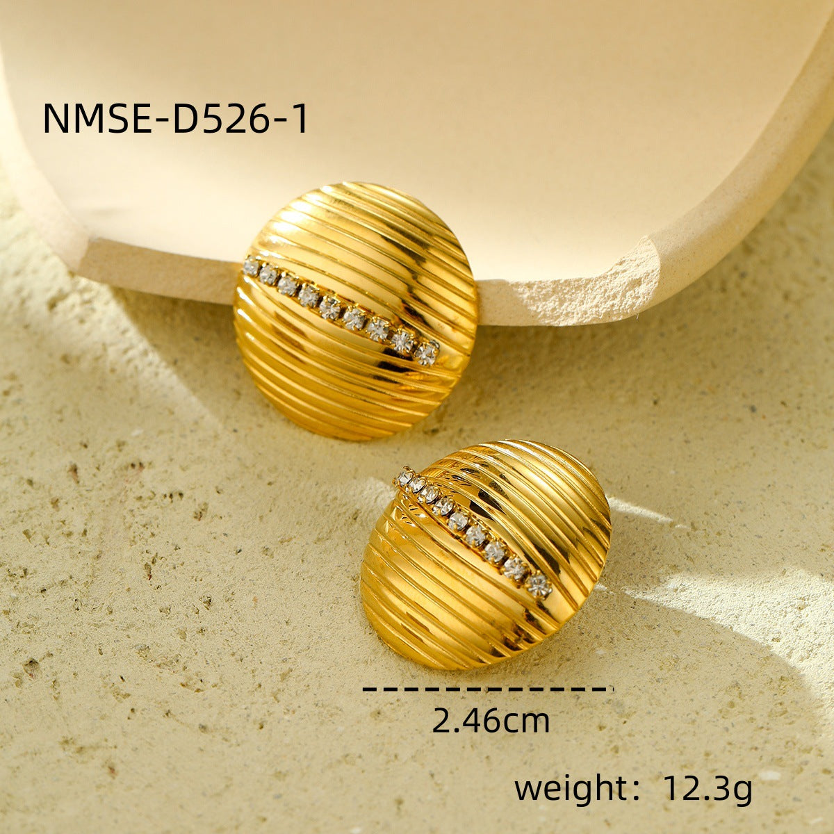 Arrival Heart Shape with Diamond Titanium Steel Earrings Affordable Luxury High Grade Five Pointed Star Hollow Out Cutout Ear Stud Earrings