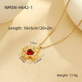 Arrival Colorful Crystals Cross Stainless Steel Necklace Love Natural Stone Clavicle Chain Titanium Steel Embellished