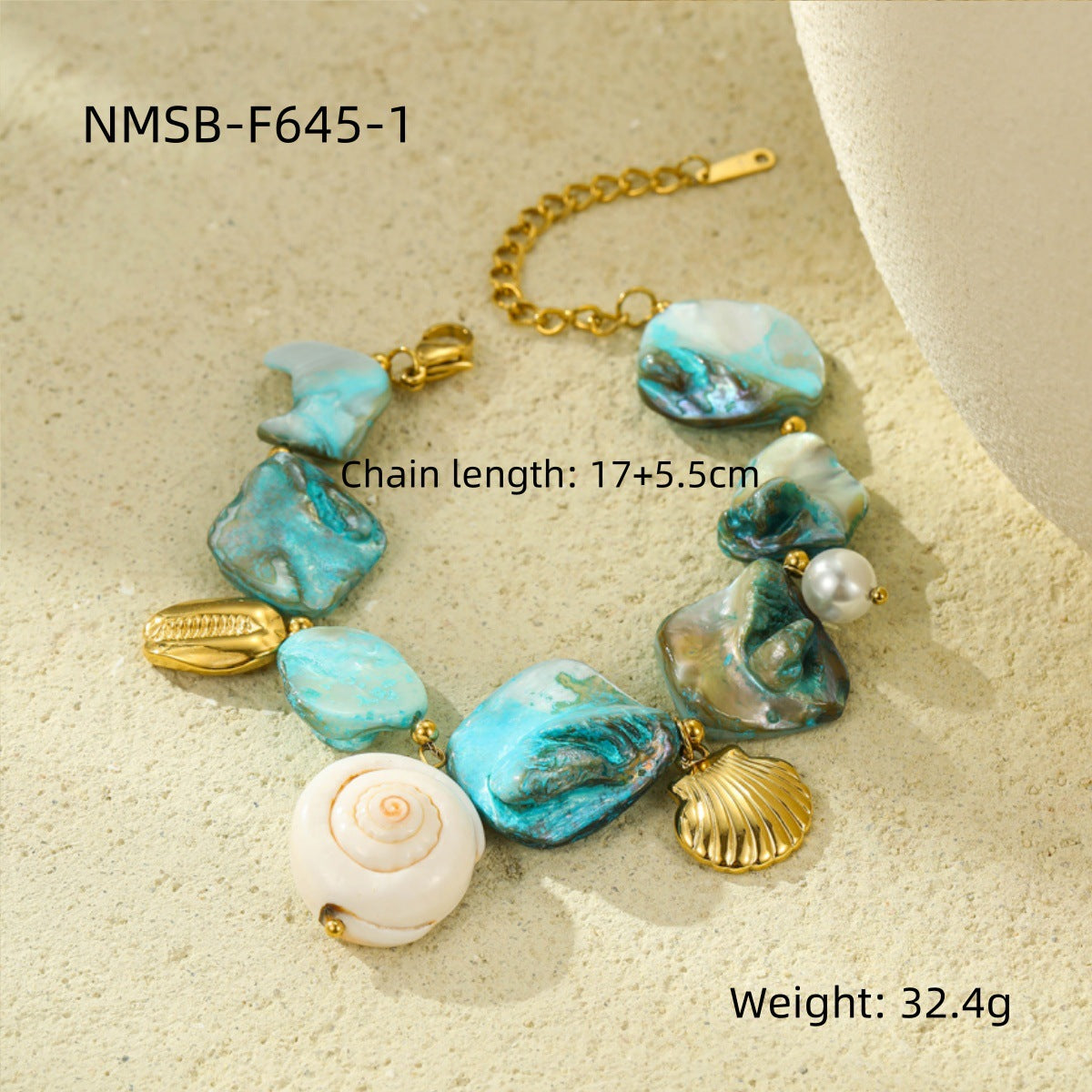 Ocean Series Beach Vacation Necklace Bracelet Earrings Shell Starfish Stainless Steel Summer Ornament