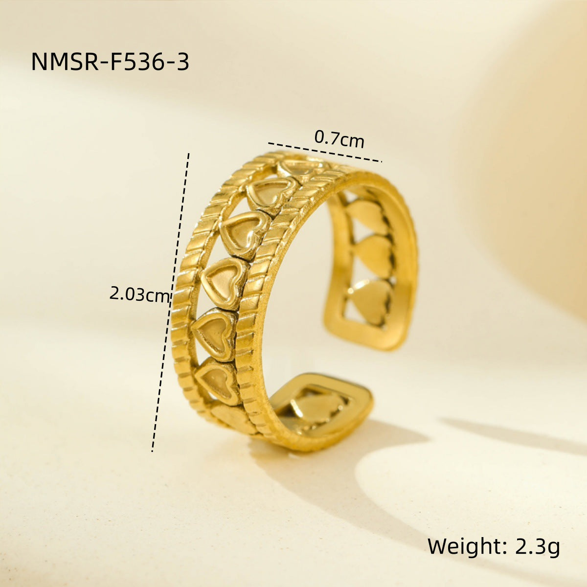 Stainless Steel Open Ring Multi Layer Geometric Abstract Hollow Out Cutout All Match Earrings Accessories