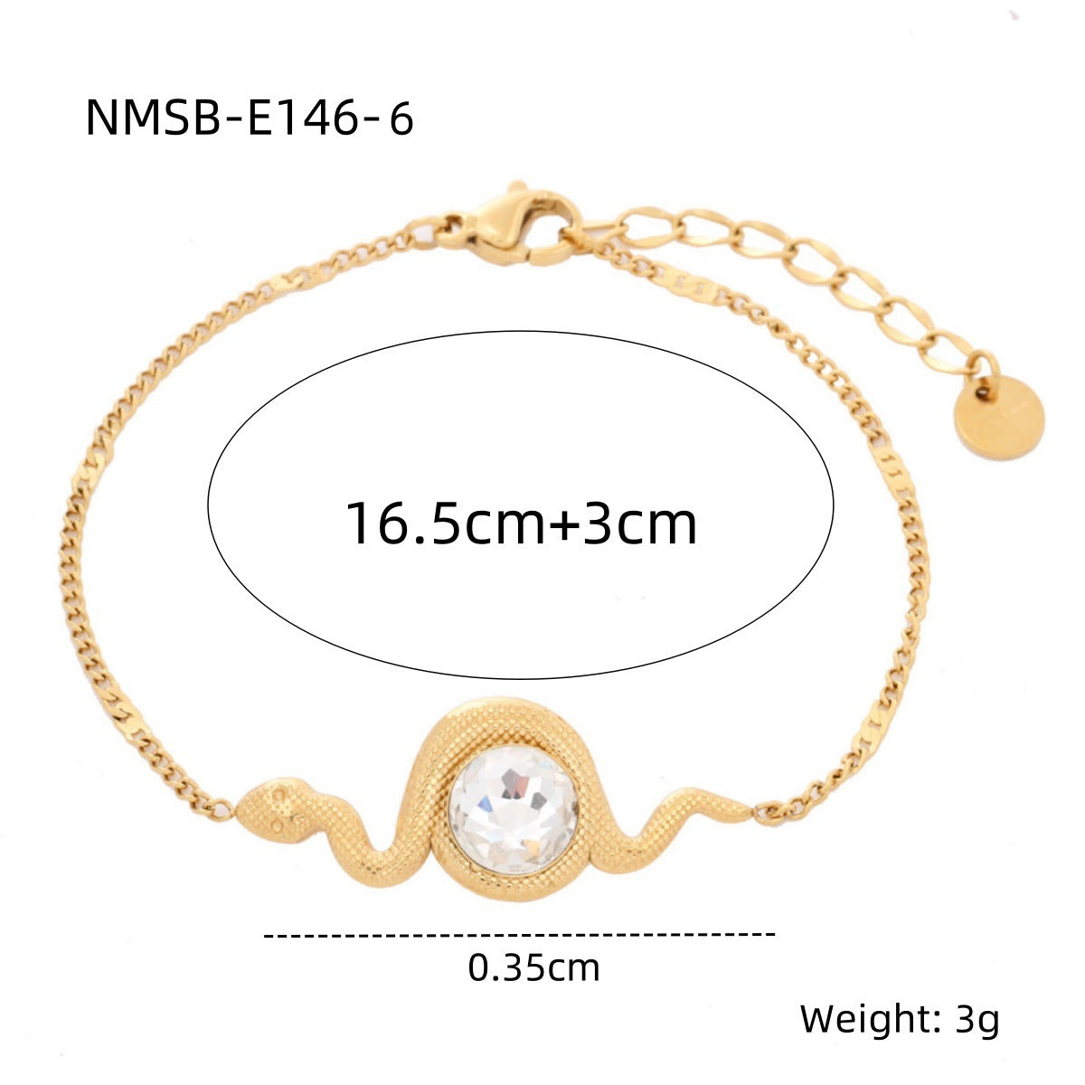 Heart Shape Diamond Titanium Steel Bracelets Women Non Fading Wild Stainless Steel Ornament