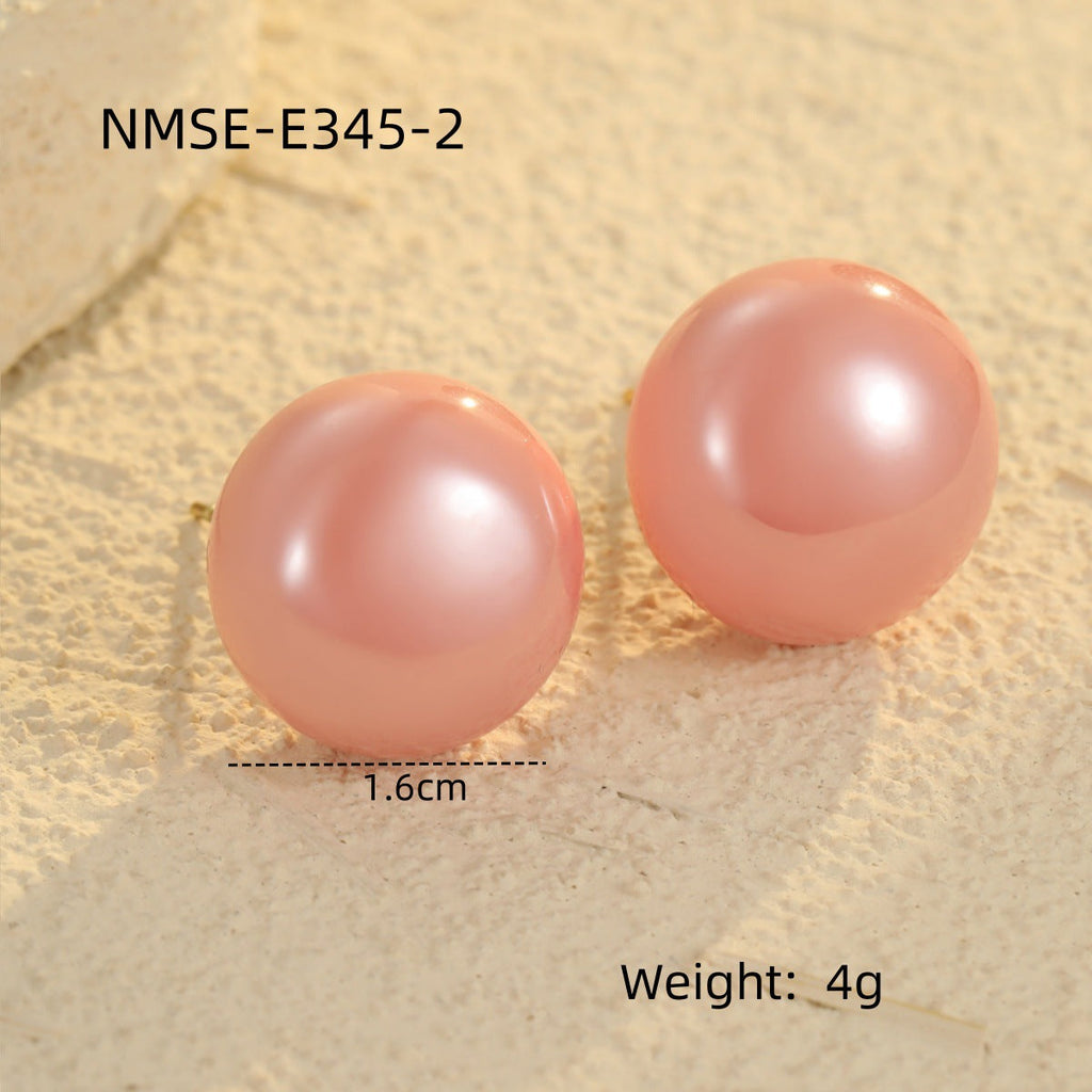 Earrings Retro Elegant French Glossy Pearl Earrings Fashionable High Grade Earrings Earrings Women