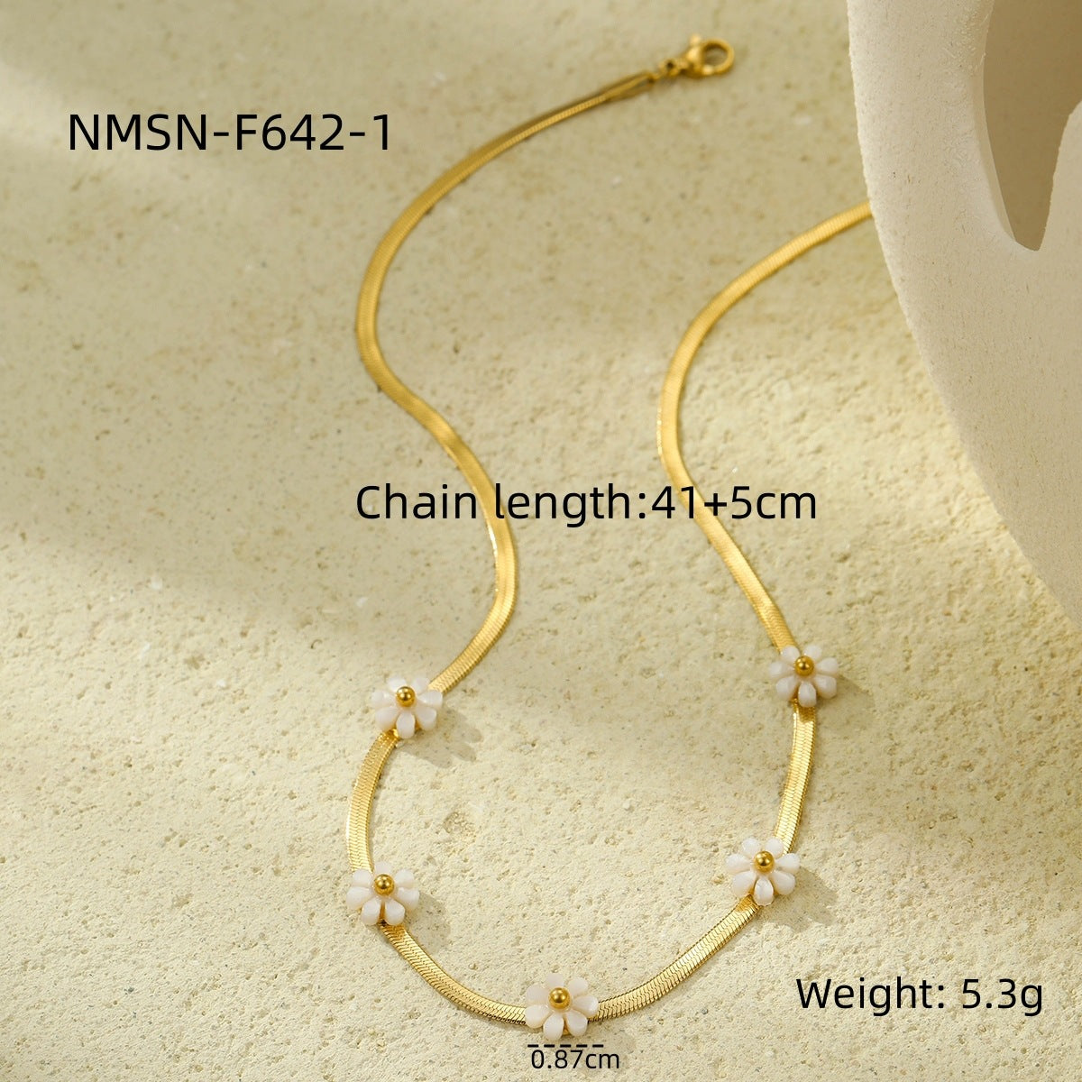 Light Luxury Necklace Fashionable Floral Clavicle Chain Small Fresh High Grade Embellished Necklace Necklace Women