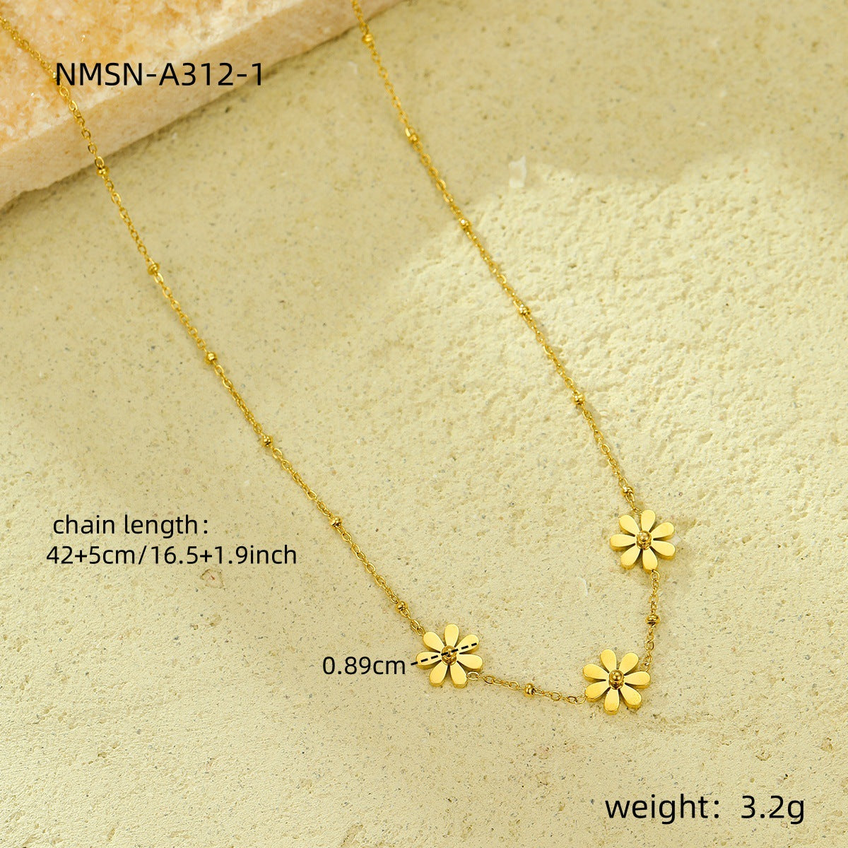 Light Luxury Necklace Fashionable Floral Clavicle Chain Small Fresh High Grade Embellished Necklace Necklace Women
